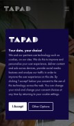 How tapad.com looks like on a mobile device such as an iPhone.