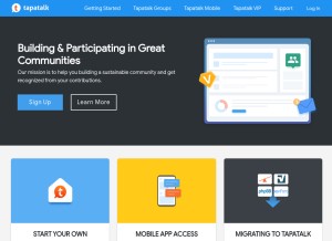 How tapatalk.com looks like on a tablet such as an iPad.