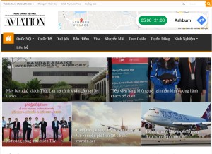 How tapchihangkhong.com looks like on a tablet such as an iPad.