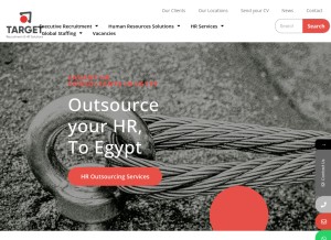 How targetdhr.com looks like on a tablet such as an iPad.