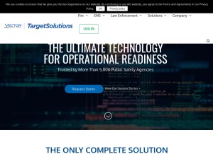 How targetsolutions.com looks like on a tablet such as an iPad.