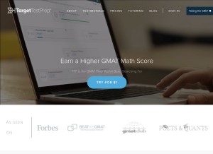 How targettestprep.com looks like on a tablet such as an iPad.