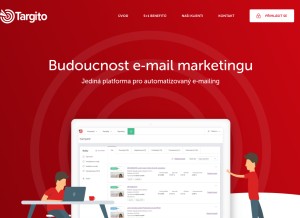 How targito.com looks like on a tablet such as an iPad.