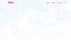 How tarotdekarinna.com looks like on a tablet such as an iPad.