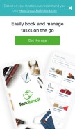 How taskrabbit.ca looks like on a mobile device such as an iPhone.
