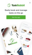How taskrabbit.com looks like on a mobile device such as an iPhone.