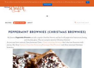 How tastesbetterfromscratch.com looks like on a tablet such as an iPad.