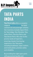 How tatapartsindia.com looks like on a mobile device such as an iPhone.