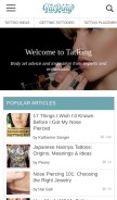 How tatring.com looks like on a mobile device such as an iPhone.