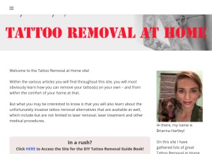 How tattoo-removal-at-home.weebly.com looks like on a tablet such as an iPad.