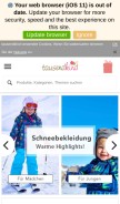 How tausendkind.de looks like on a mobile device such as an iPhone.