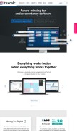 How taxcalc.com looks like on a mobile device such as an iPhone.