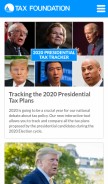 How taxfoundation.org looks like on a mobile device such as an iPhone.