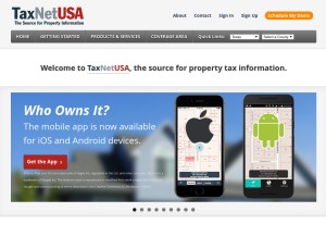 How taxnetusa.com looks like on a tablet such as an iPad.