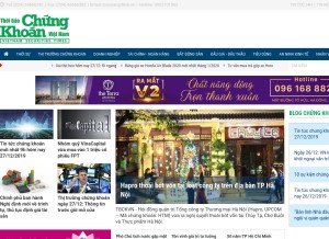 How tbck.vn looks like on a tablet such as an iPad.