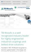 How tbwoods.com looks like on a mobile device such as an iPhone.