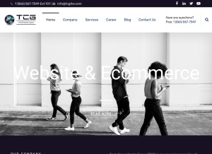 How tcgitw.com looks like on a tablet such as an iPad.