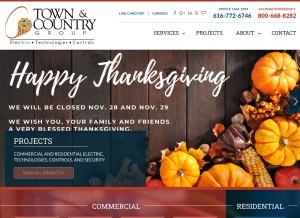 How tcgroupinc.com looks like on a tablet such as an iPad.