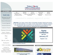 How tcoe.org looks like on a tablet such as an iPad.