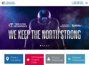 How tcomn.com looks like on a tablet such as an iPad.