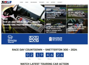How tcr-uk.co.uk looks like on a tablet such as an iPad.