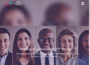 How tcs.com looks like on a tablet such as an iPad.