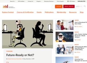 How td.org looks like on a tablet such as an iPad.