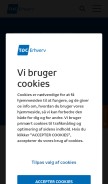 How tdc.dk looks like on a mobile device such as an iPhone.