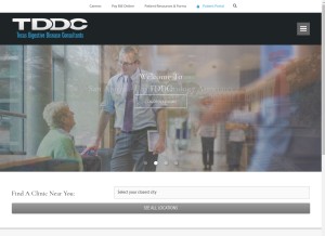 How tddctx.com looks like on a tablet such as an iPad.