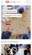 How teachingchannel.org looks like on a mobile device such as an iPhone.