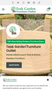 How teakgardenfurnitureoutlet.co.uk looks like on a mobile device such as an iPhone.