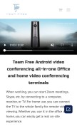 How team-free.com looks like on a mobile device such as an iPhone.