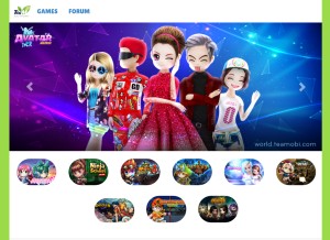 How teamobi.com looks like on a tablet such as an iPad.