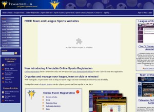 How teamopolis.com looks like on a tablet such as an iPad.