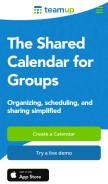 How teamup.com looks like on a mobile device such as an iPhone.