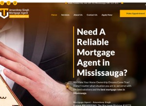 How teamuppal.ca looks like on a tablet such as an iPad.