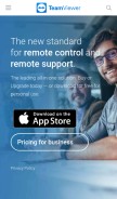 How teamviewer.com looks like on a mobile device such as an iPhone.