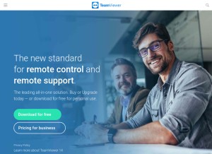 How teamviewer.com looks like on a tablet such as an iPad.