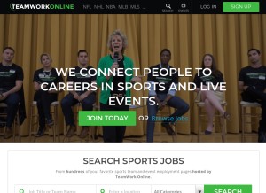 How teamworkonline.com looks like on a tablet such as an iPad.