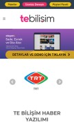How tebilisim.com looks like on a mobile device such as an iPhone.