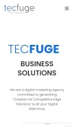 How tecfuge.com looks like on a mobile device such as an iPhone.