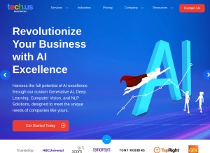 How tech.us looks like on a tablet such as an iPad.