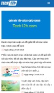 How tech12h.com looks like on a mobile device such as an iPhone.