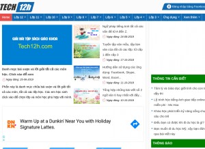 How tech12h.com looks like on a tablet such as an iPad.