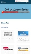 How techinstrument.com looks like on a mobile device such as an iPhone.