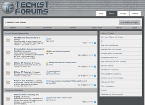 How techist.com looks like on a tablet such as an iPad.