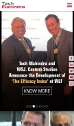 How techmahindra.com looks like on a mobile device such as an iPhone.