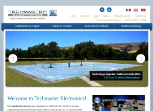 How techmaster.us looks like on a tablet such as an iPad.