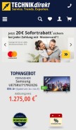How technikdirekt.de looks like on a mobile device such as an iPhone.
