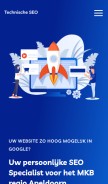 How technische-seo.nl looks like on a mobile device such as an iPhone.
